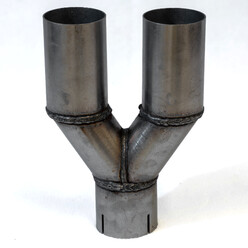 Stainless Exhaust Y Pipes for Twin Exhaust Tailpipe